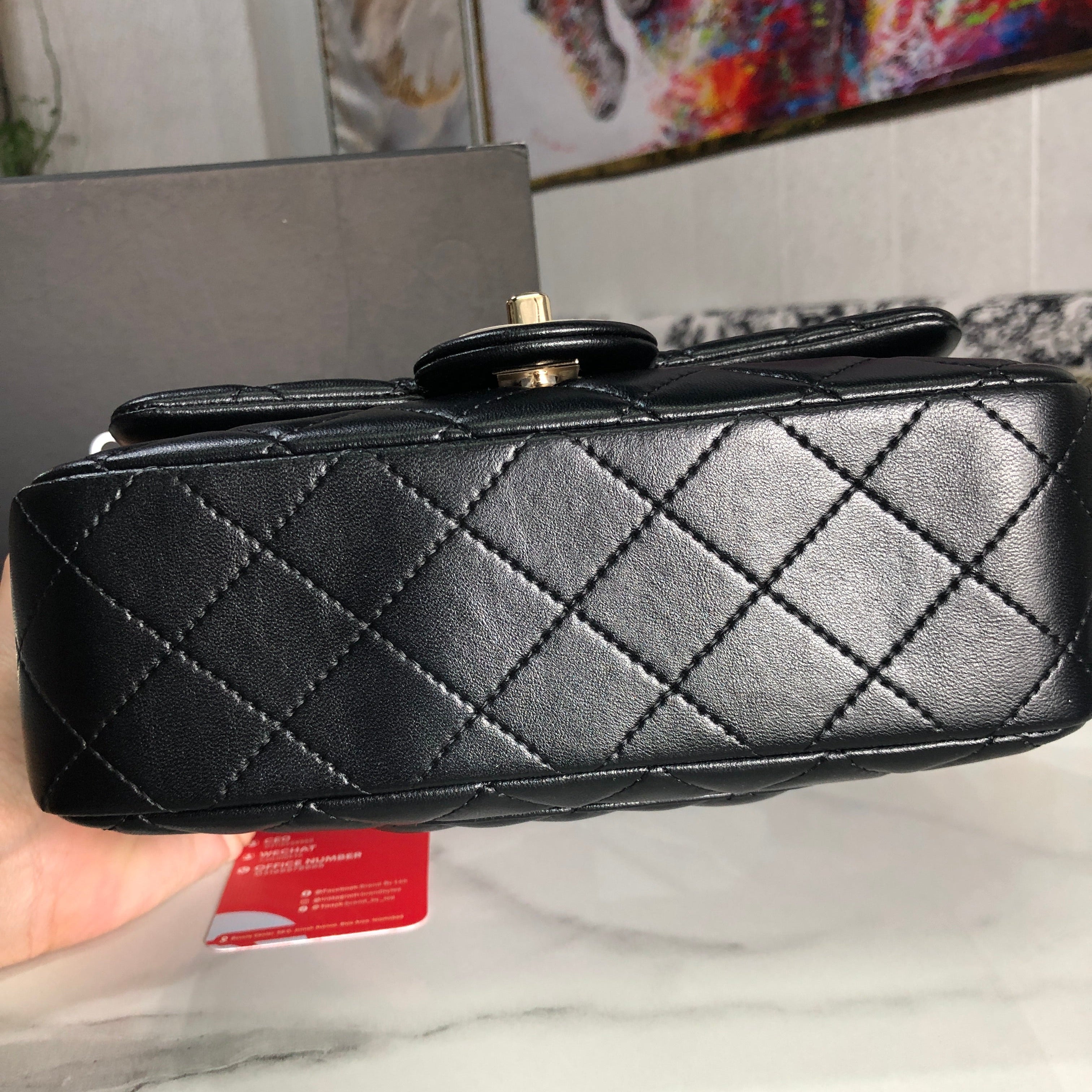Chanel Top Handle Mini Flap Bag