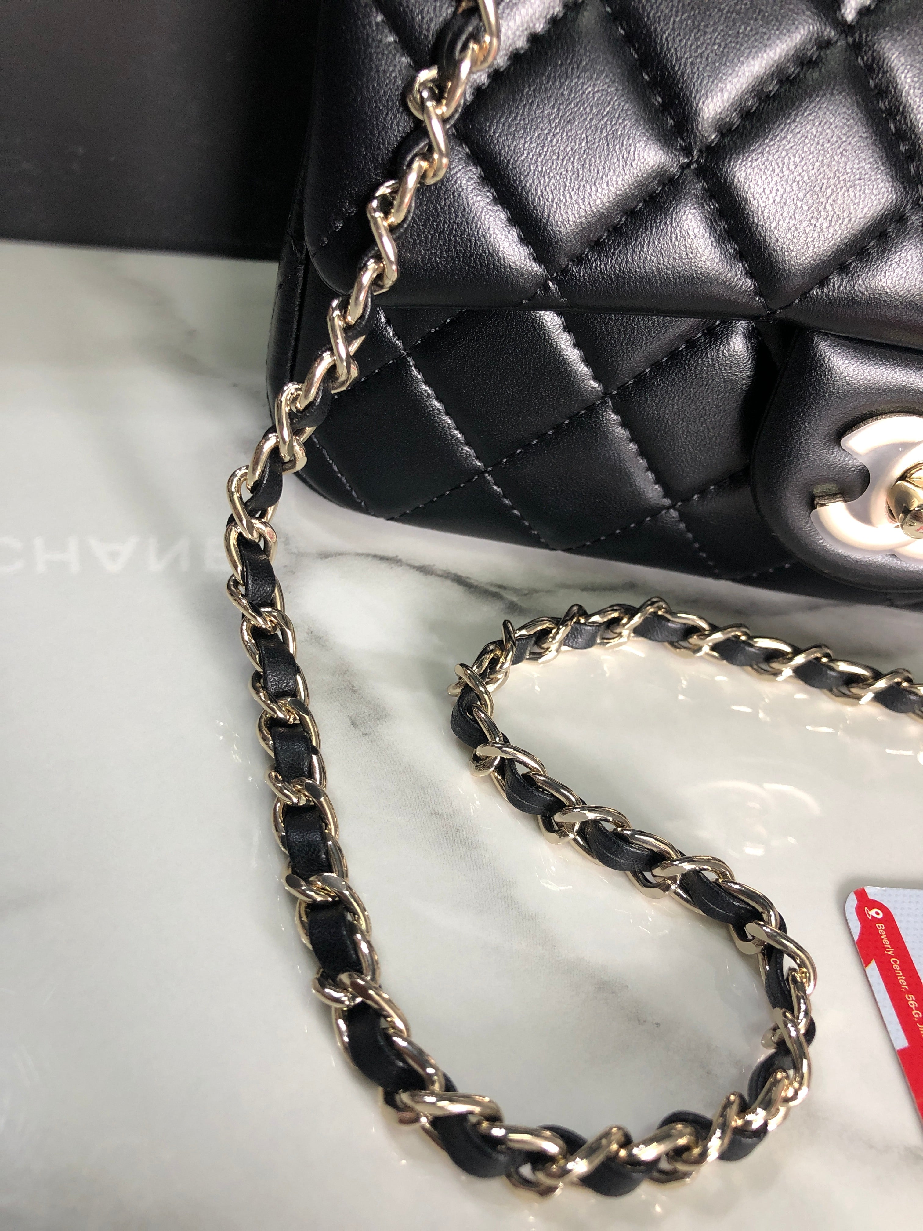Chanel Top Handle Mini Flap Bag