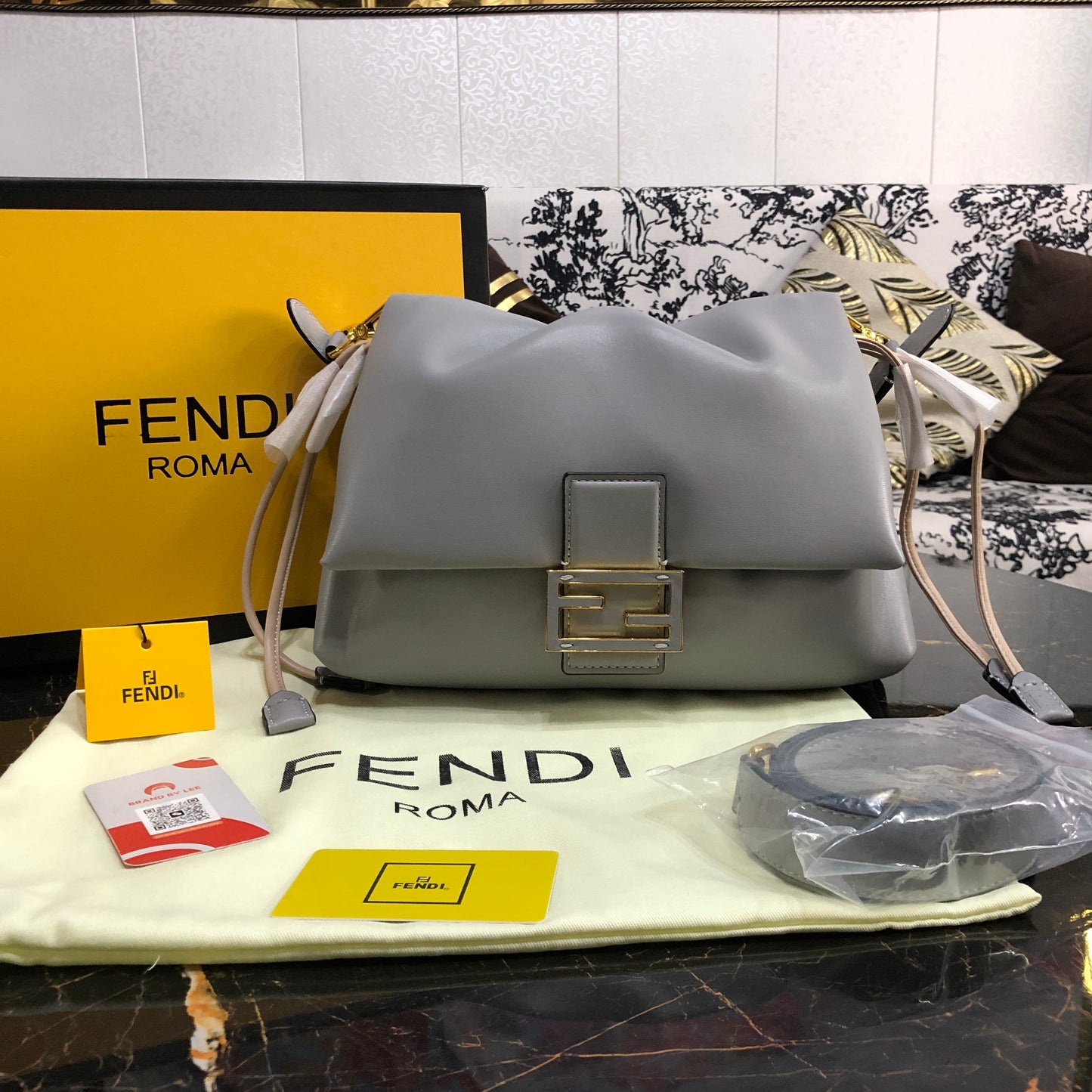 Fendi Mamma Baguette Medium Shoulder Bag