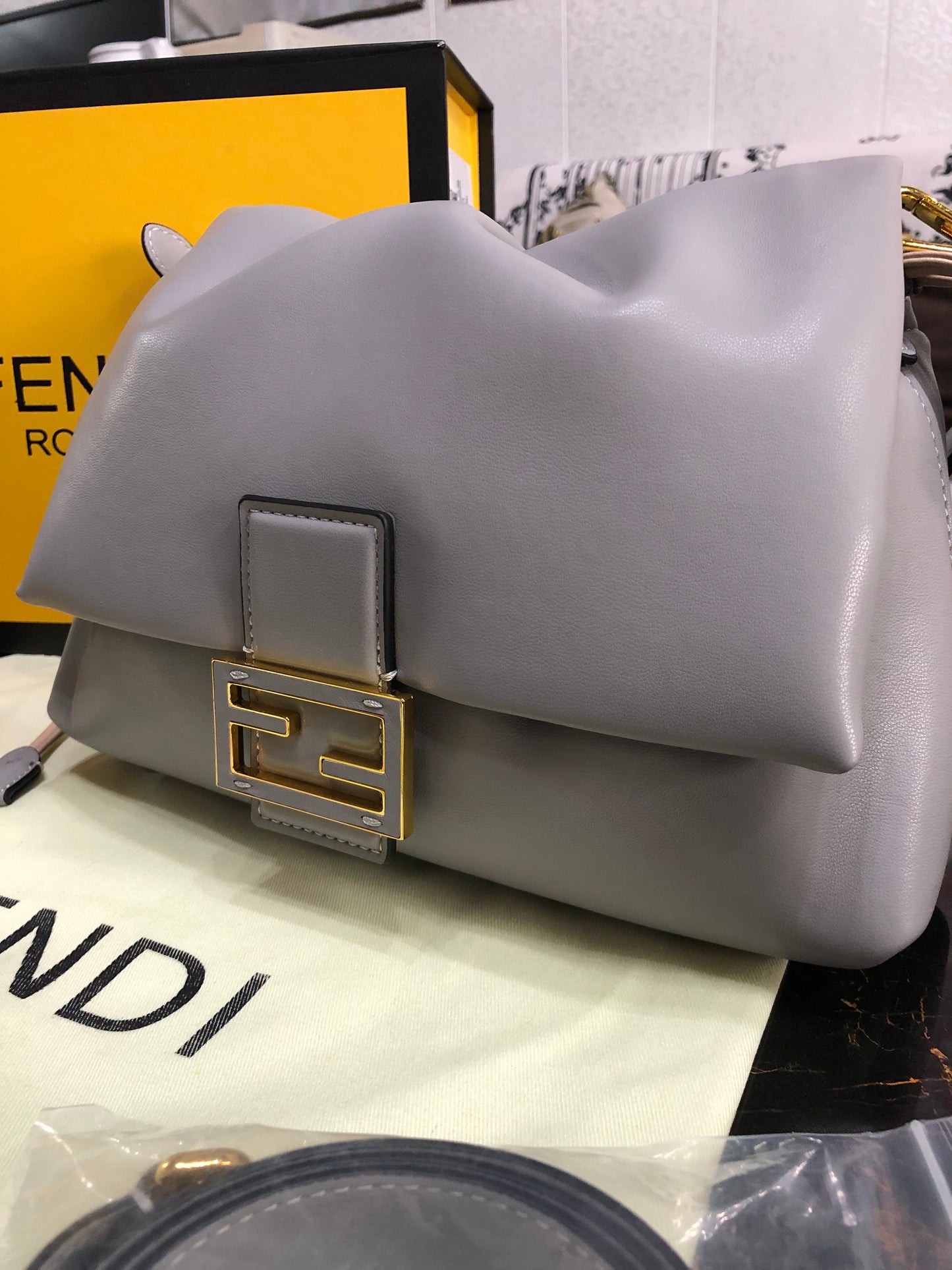 Fendi Mamma Baguette Medium Shoulder Bag