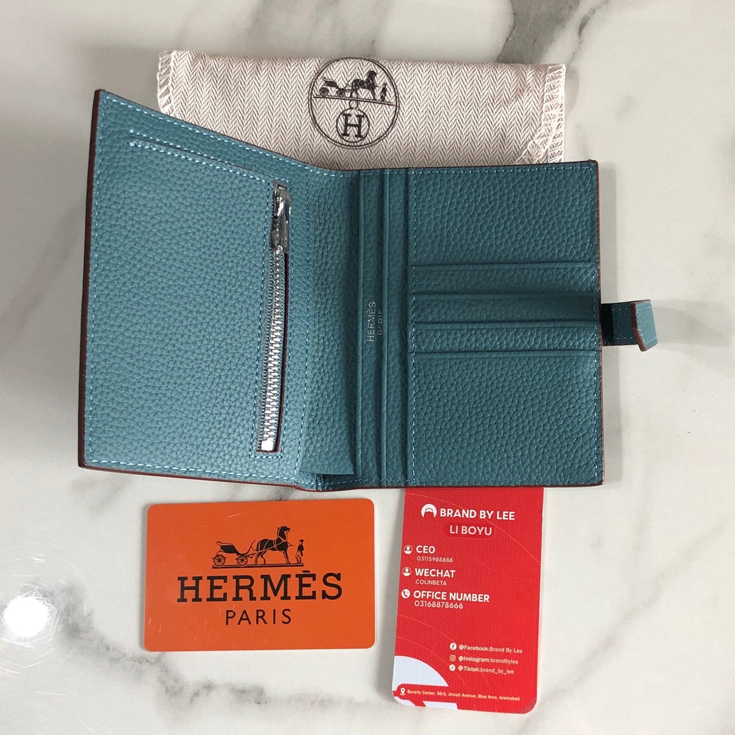 Hermes Bearn Compact Wallet