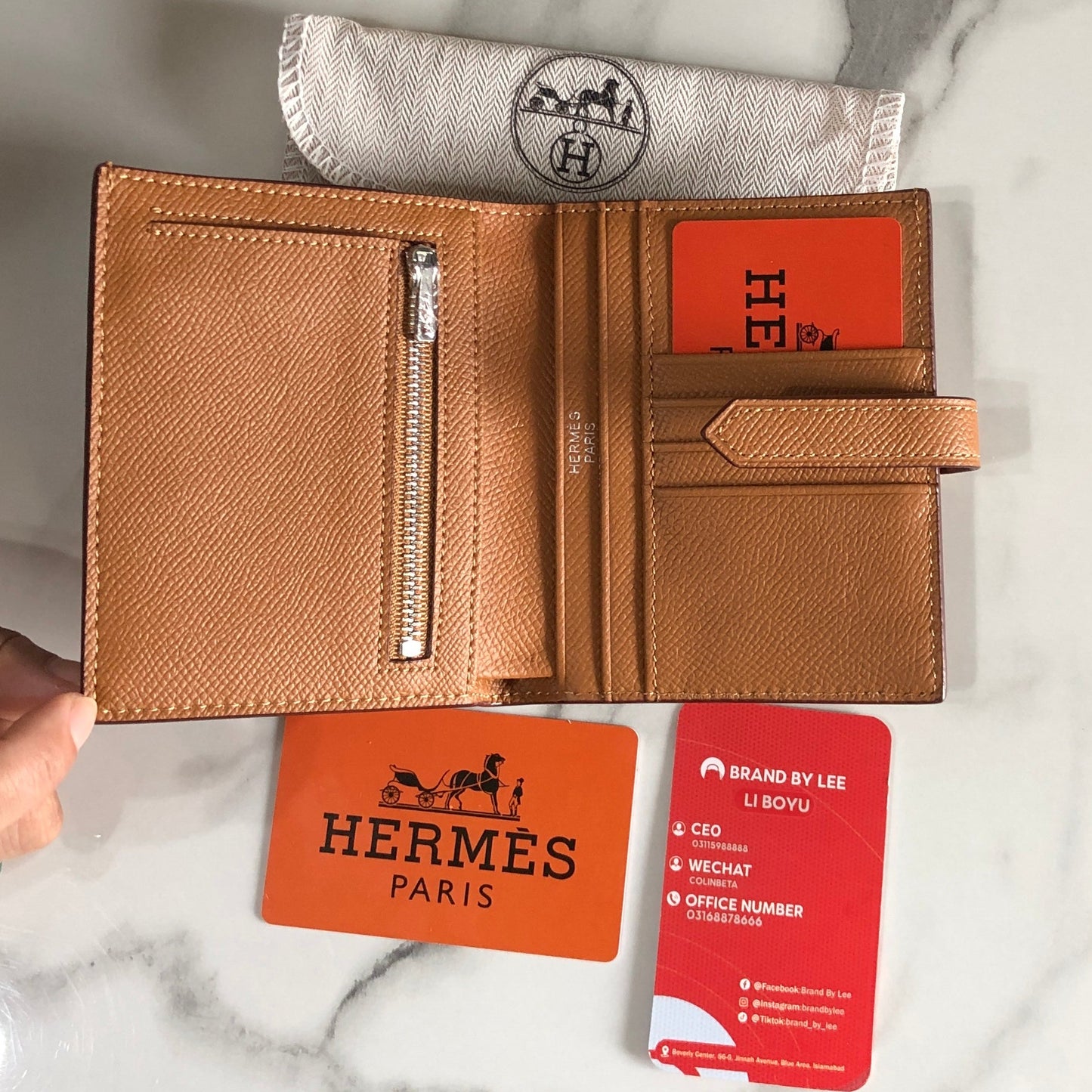 Hermes Bearn Compact Wallet