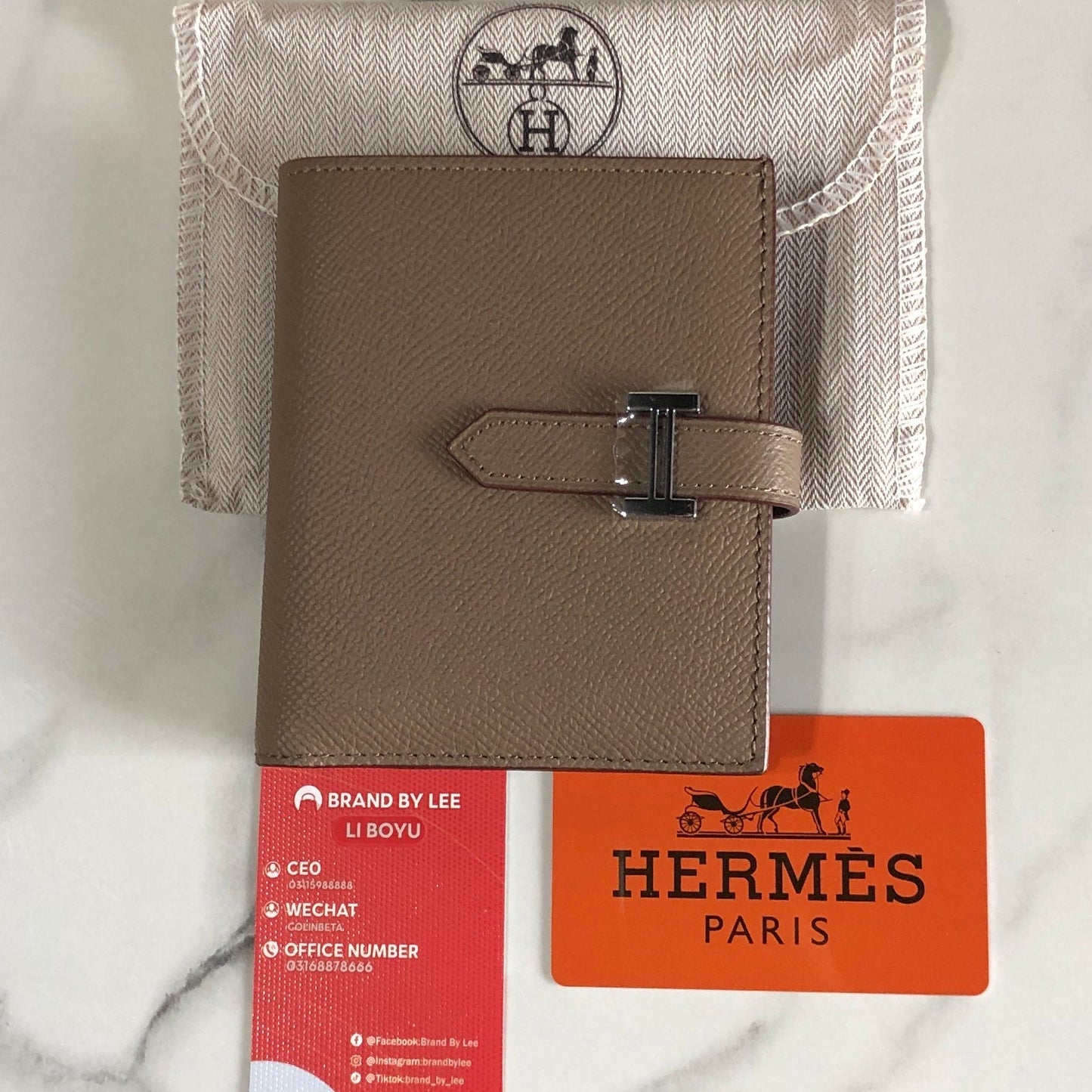 Hermes Bearn Compact Wallet