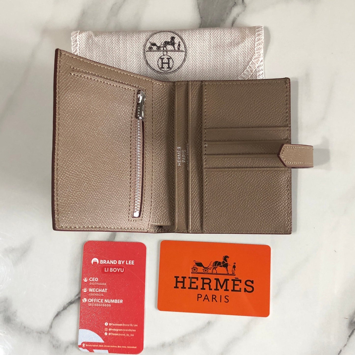 Hermes Bearn Compact Wallet