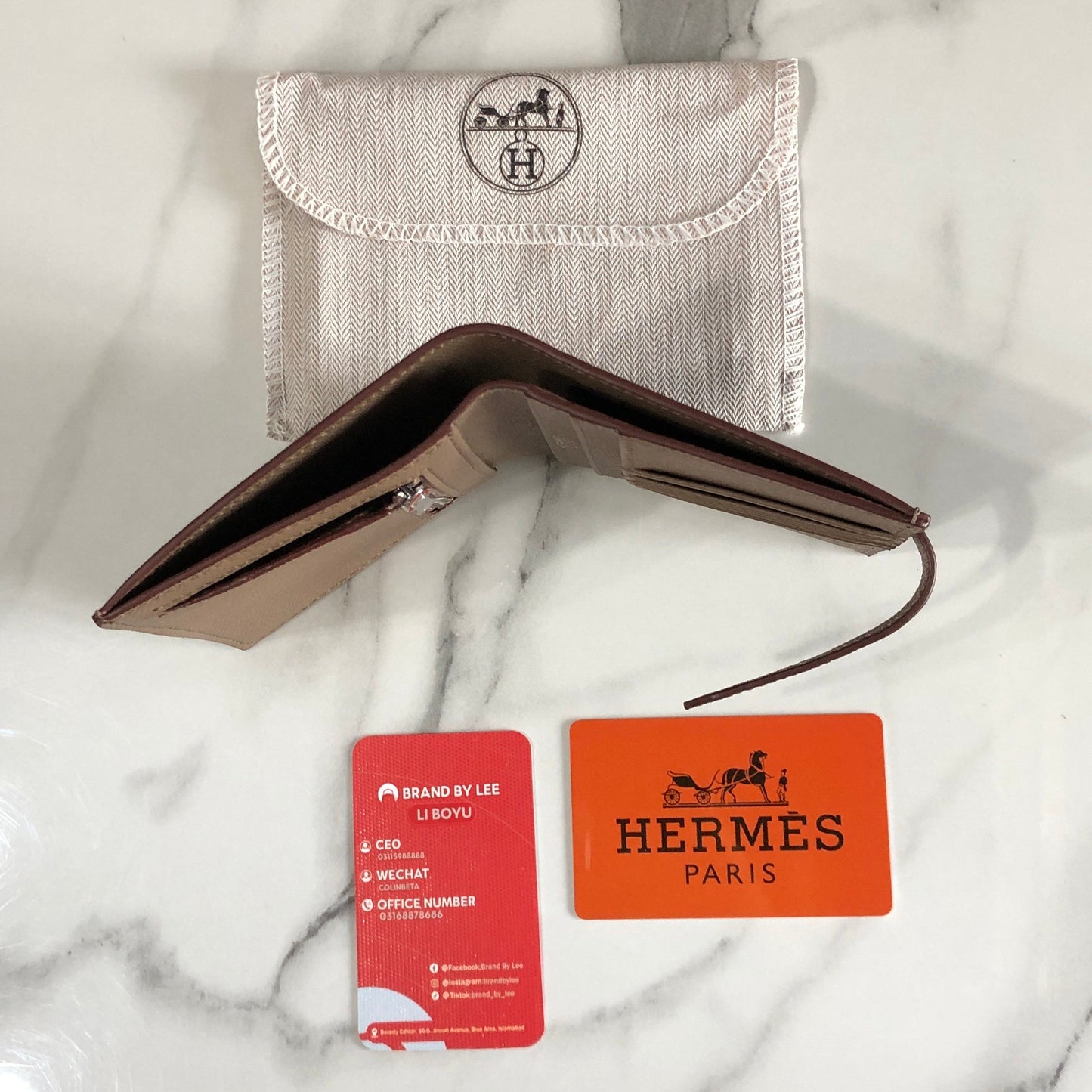 Hermes Bearn Compact Wallet
