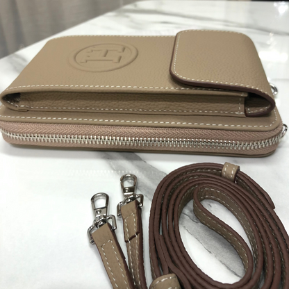Hermes Zippered Phone Holder Wallet