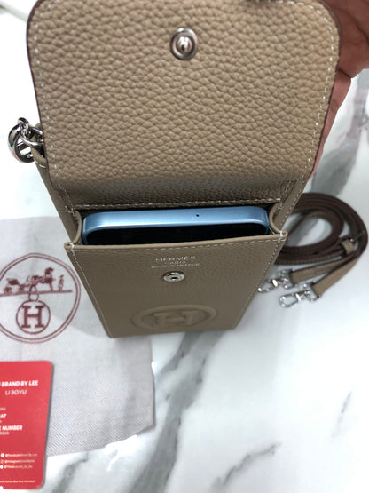 Hermes Zippered Phone Holder Wallet