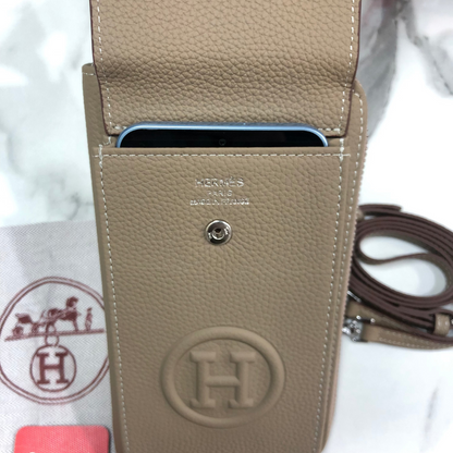 Hermes Zippered Phone Holder Wallet