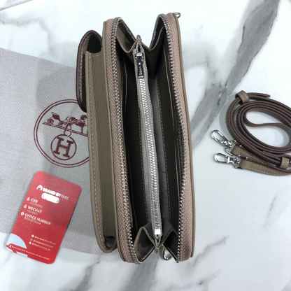 Hermes Zippered Phone Holder Wallet