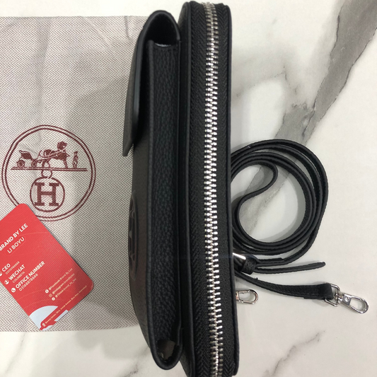 Hermes Zippered Phone Holder Wallet