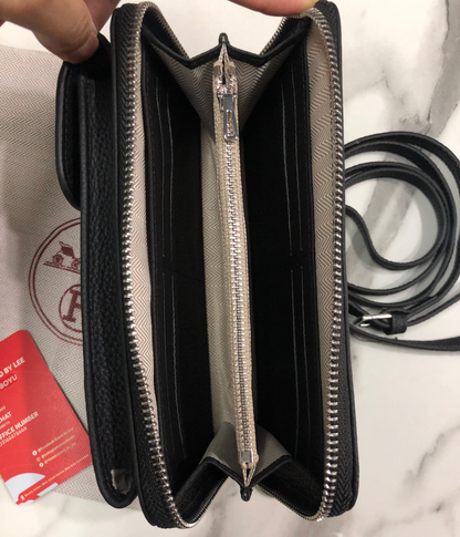 Hermes Zippered Phone Holder Wallet