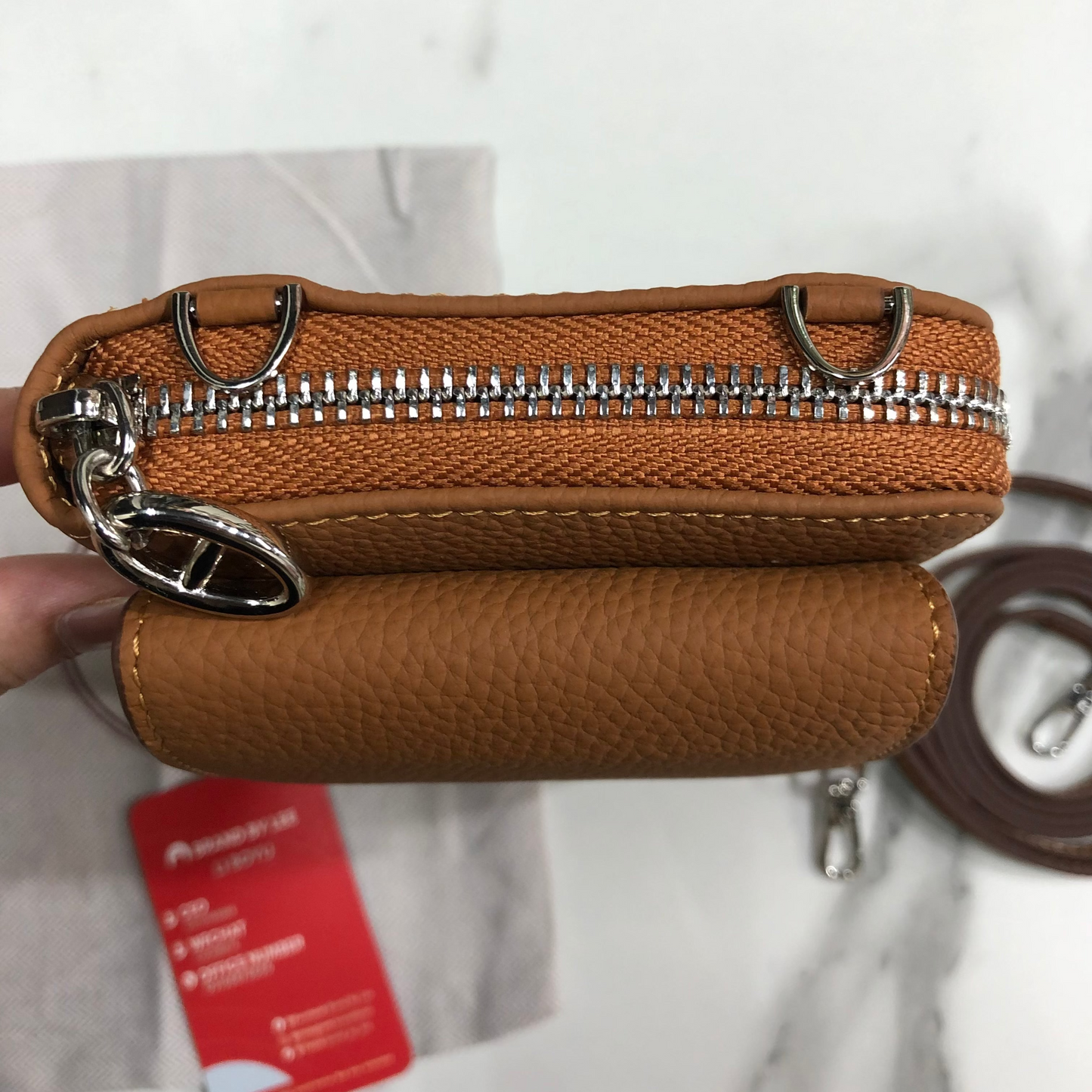 Hermes Zippered Phone Holder Wallet