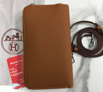 Hermes Zippered Phone Holder Wallet