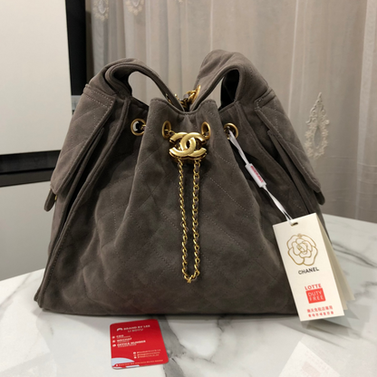 Chanel Suede Hobo Bag