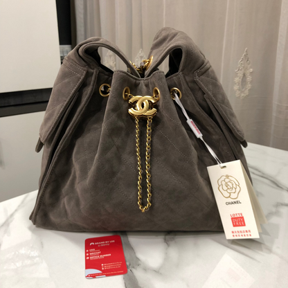 Chanel Suede Hobo Bag
