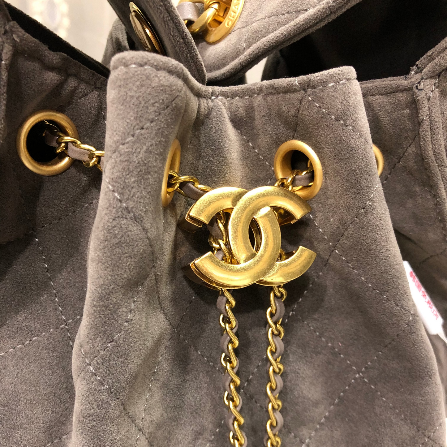Chanel Suede Hobo Bag