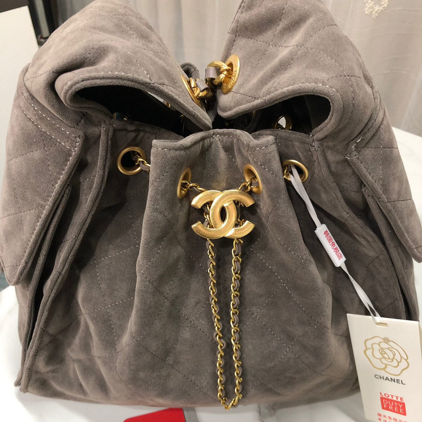 Chanel Suede Hobo Bag