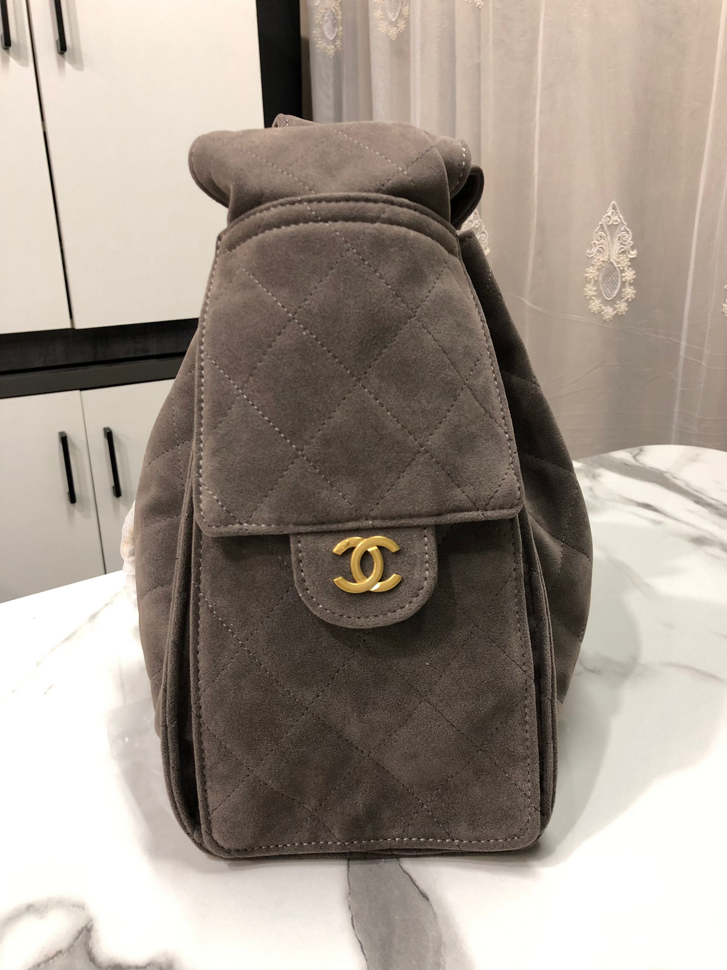 Chanel Suede Hobo Bag