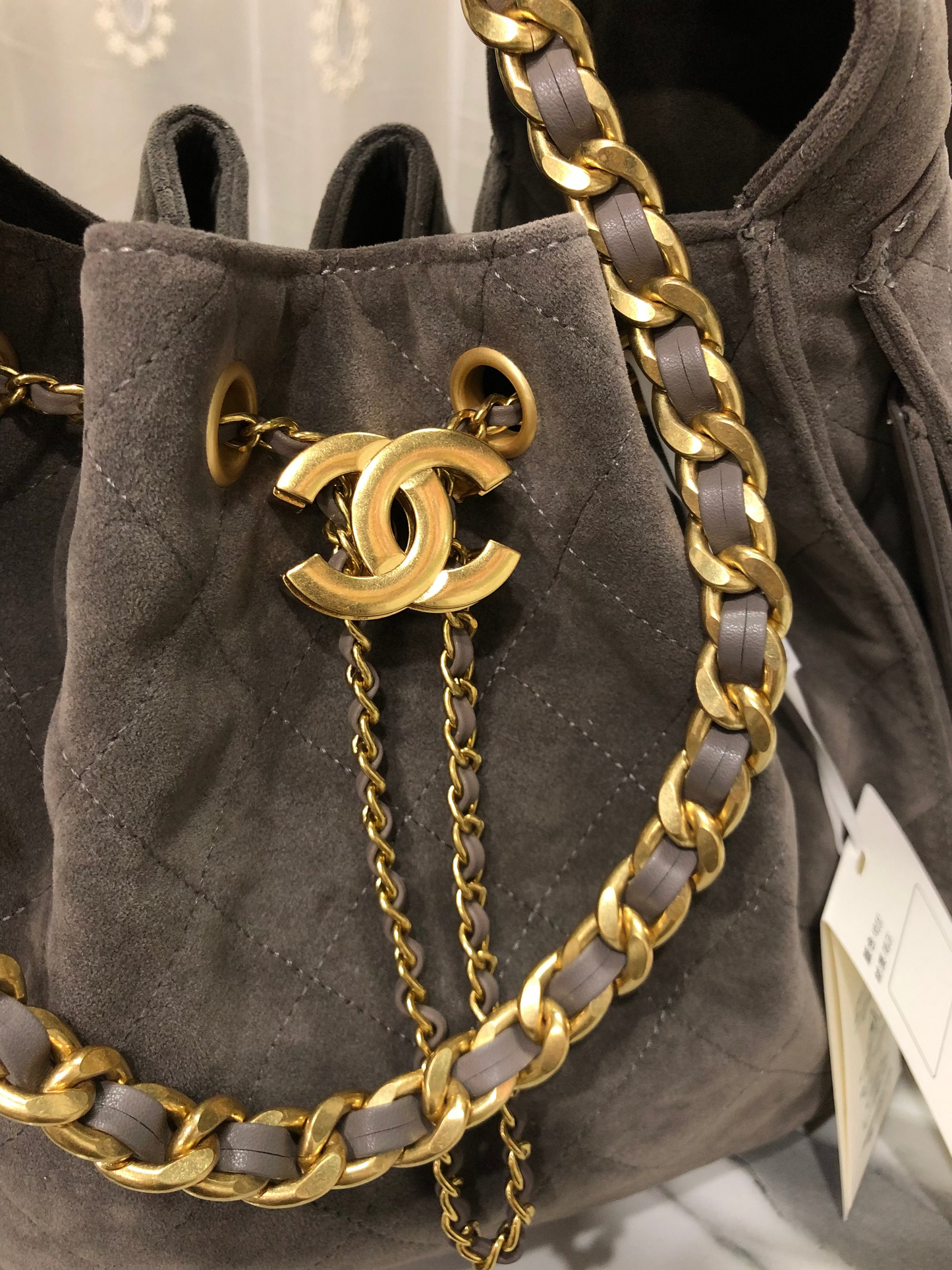Chanel Suede Hobo Bag