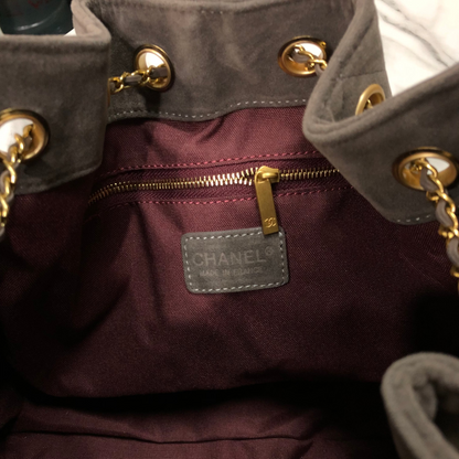 Chanel Suede Hobo Bag