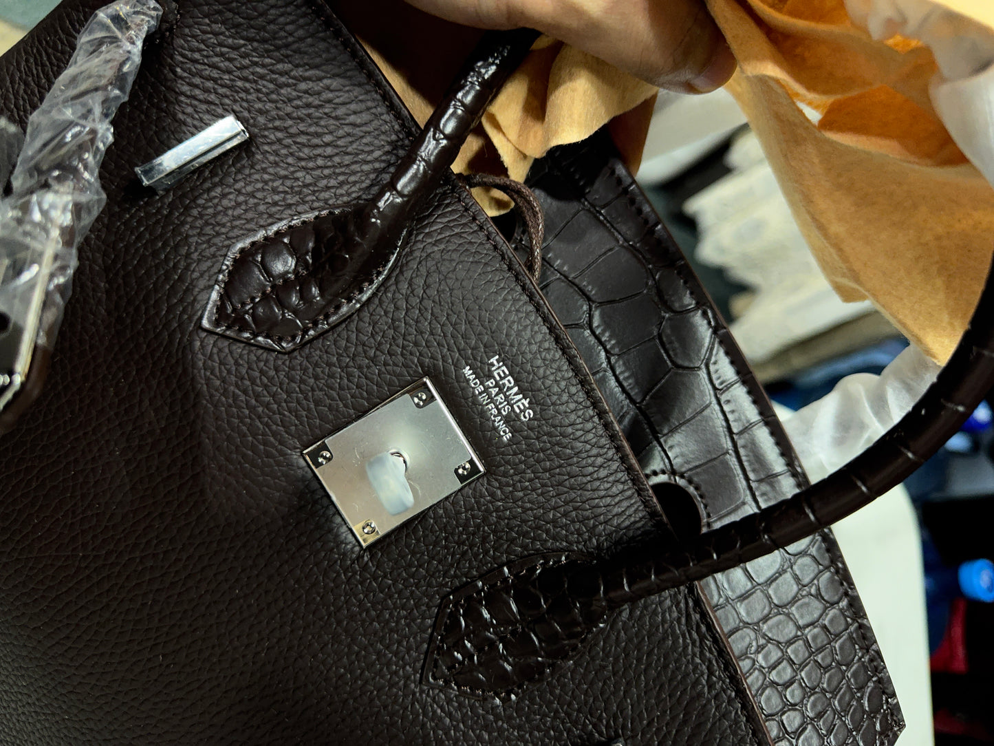 Hermès Birkin 30 (CowHide) (Darkwood)