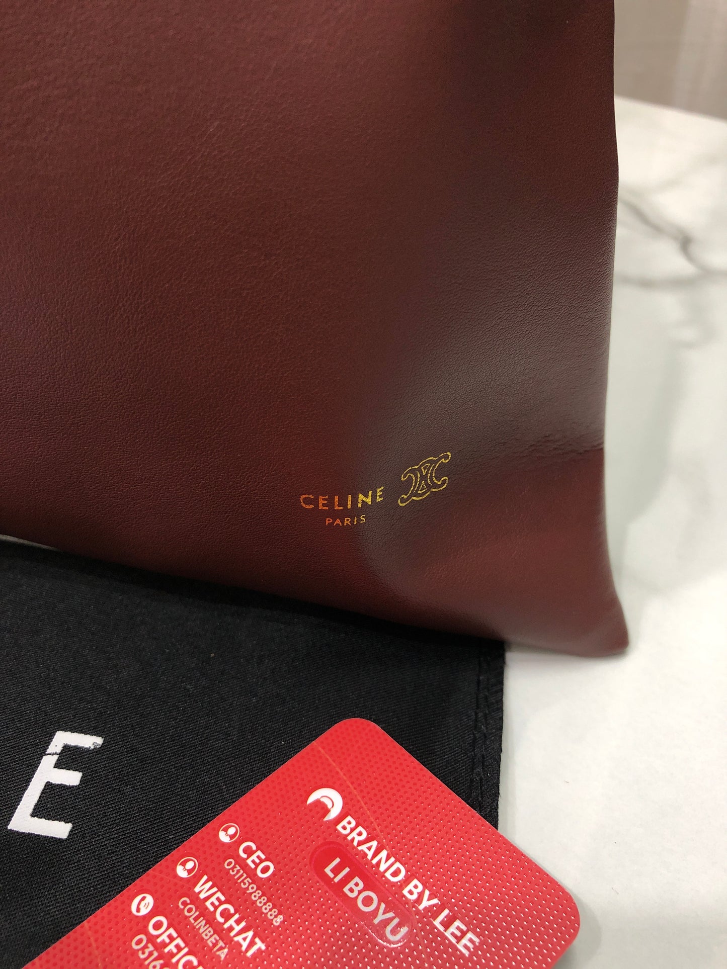 Celine Small Crystal Pouch in Lambskin