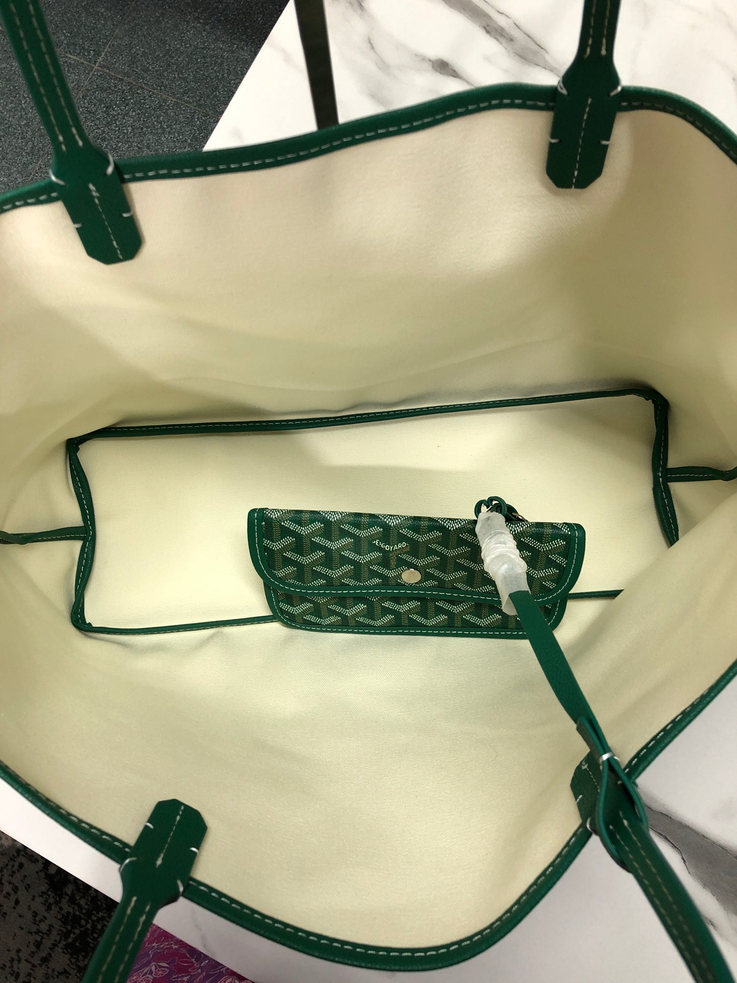 Goyard Saint Louis PM Tote Bag Goyardine Canvas