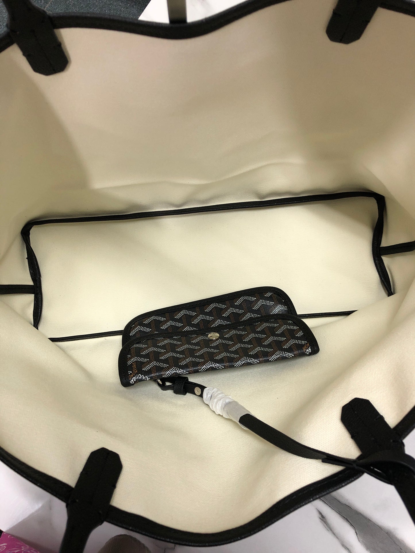 Goyard Saint Louis PM Tote Bag Goyardine Canvas