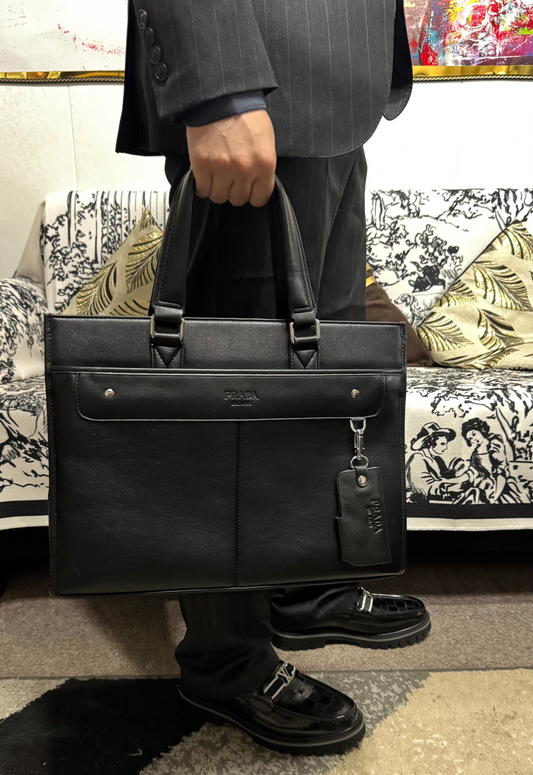 Prada Leather Laptop Bag