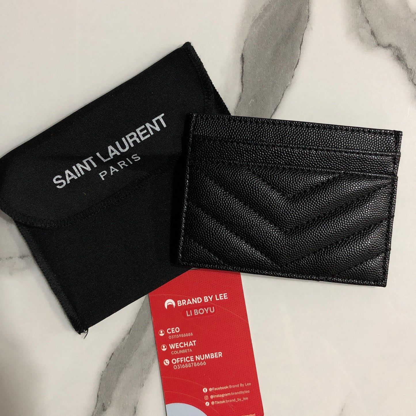 Saint Laurent Cassandre Card Case