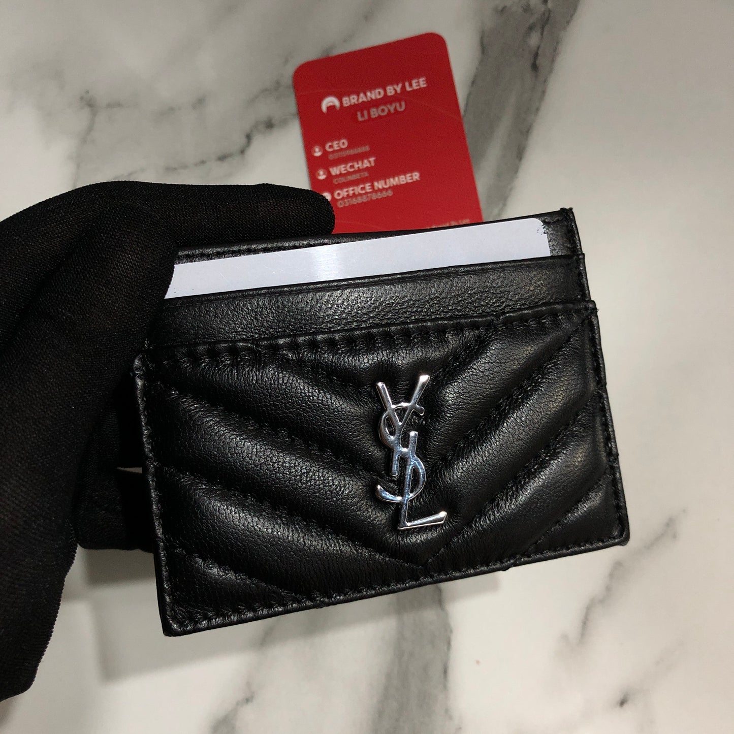 Saint Laurent Cassandre Card Case