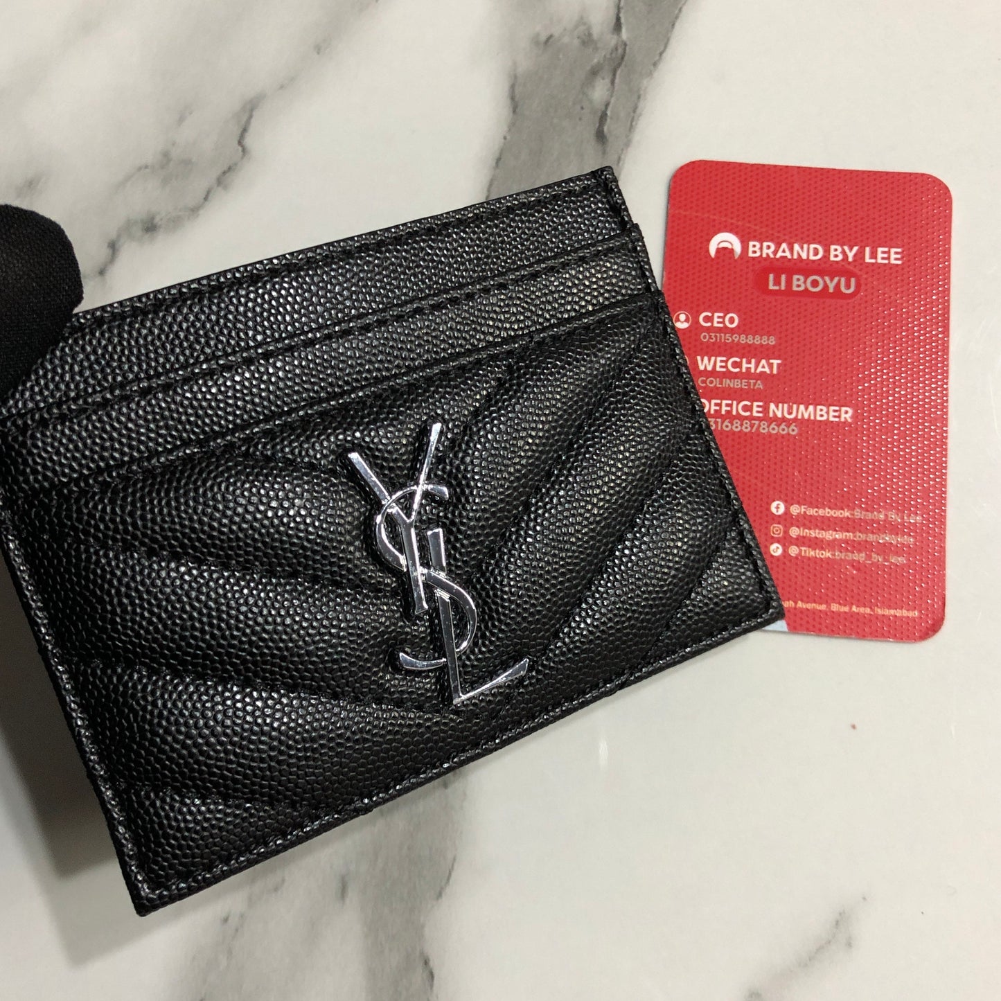 Saint Laurent Cassandre Card Case