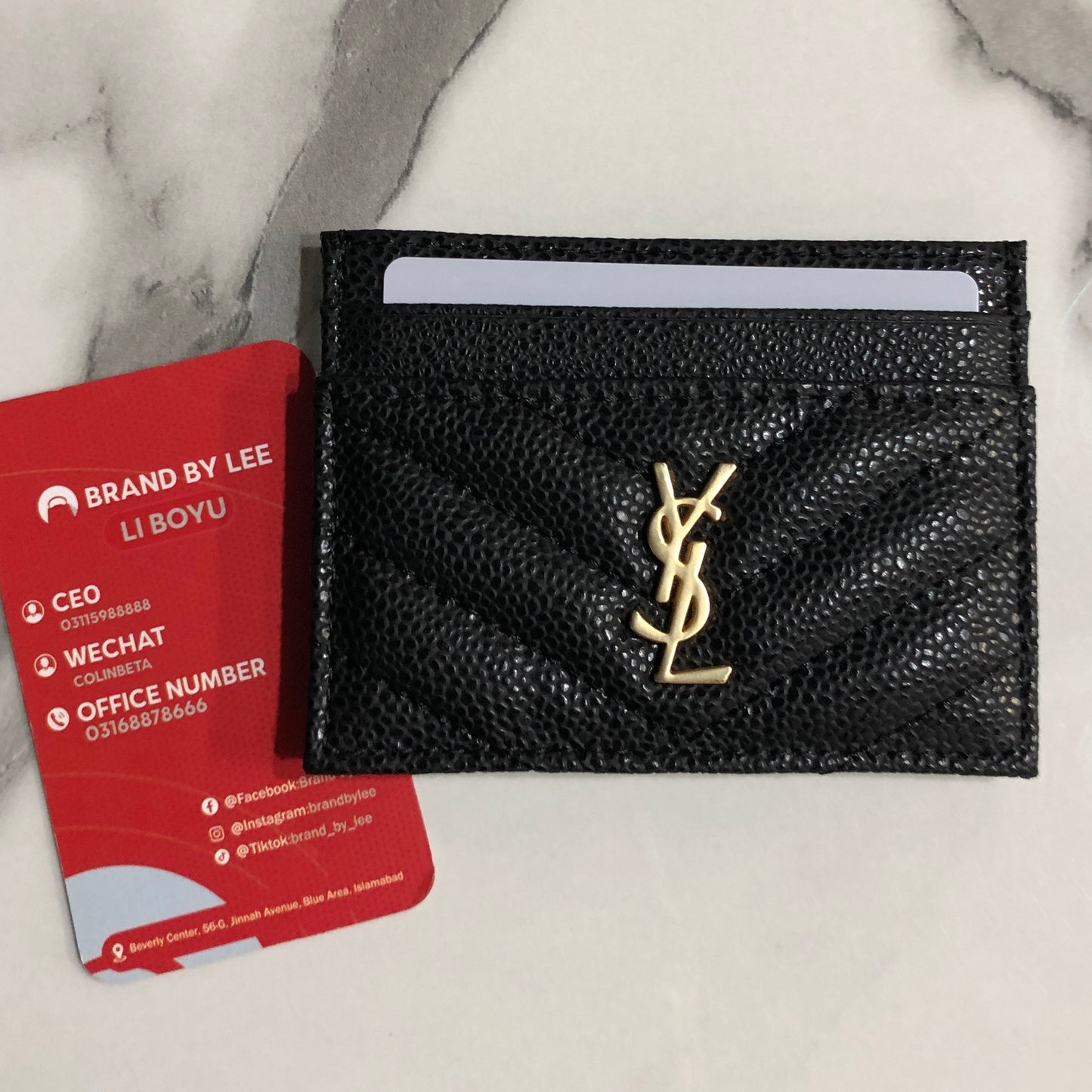 Saint Laurent Cassandre Card Case