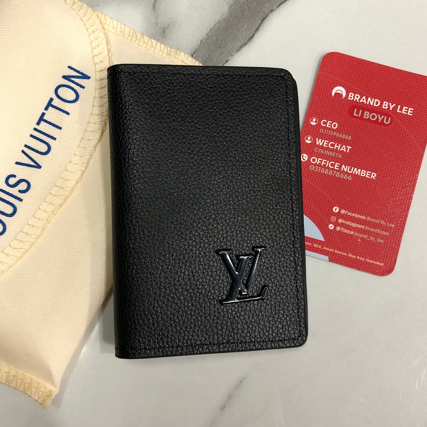 Louis Vuitton Taurillon Leather Card Holder