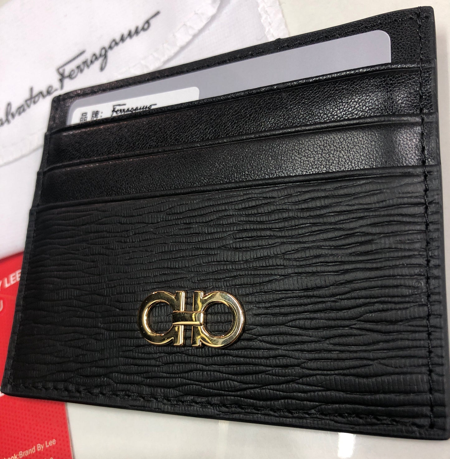 Salvatore Ferragamo Gancini card holder