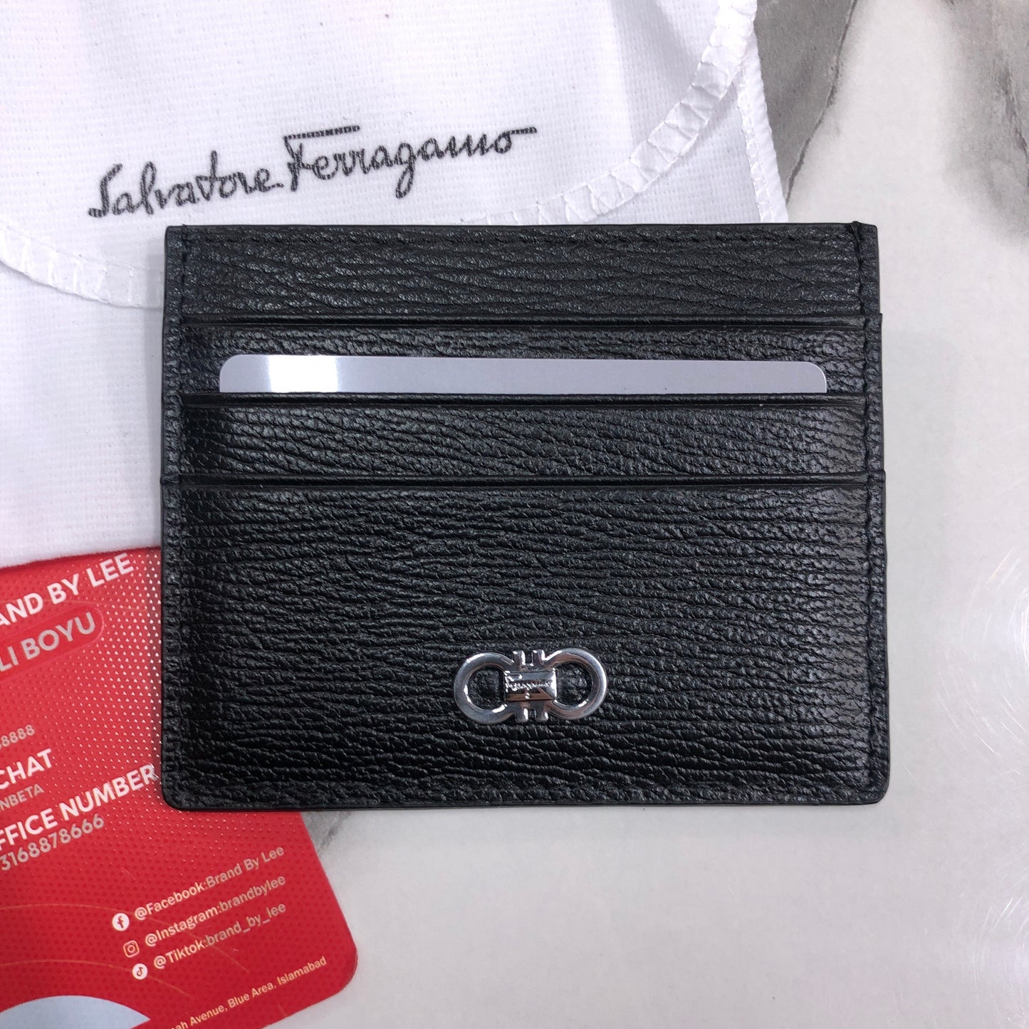 Salvatore Ferragamo Gancini card holder