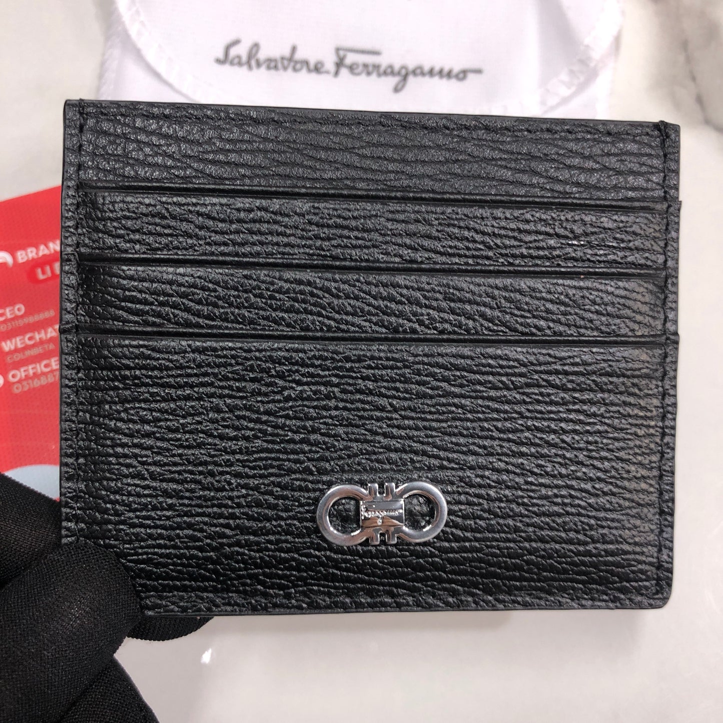 Salvatore Ferragamo Gancini card holder