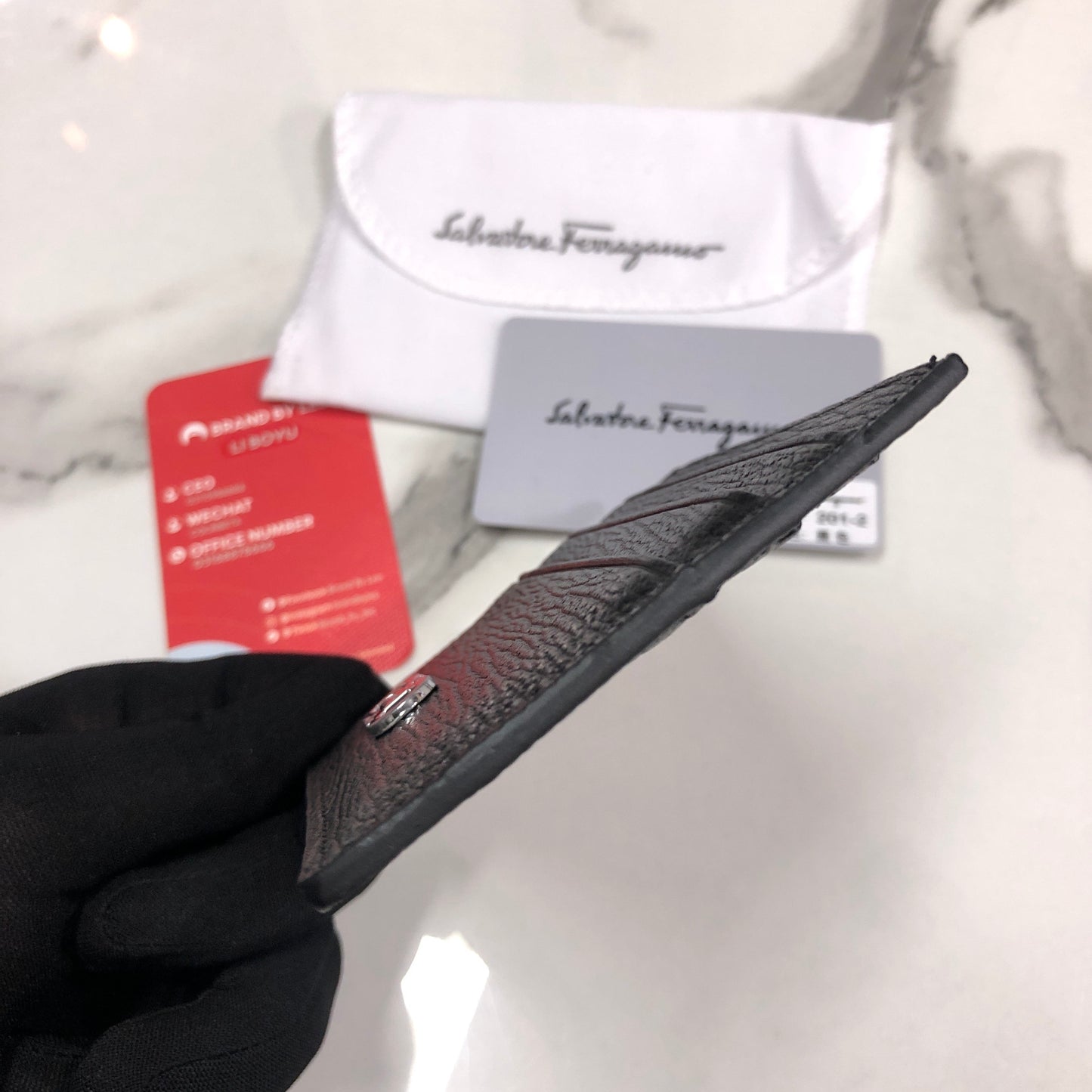 Salvatore Ferragamo Gancini card holder