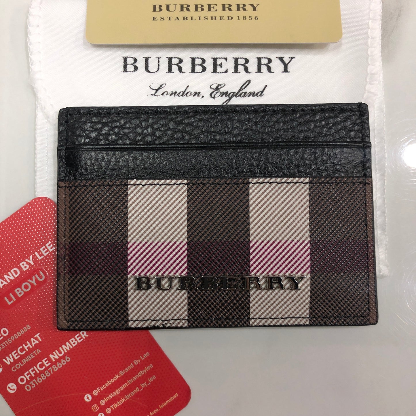 Burberry Leather Card Case