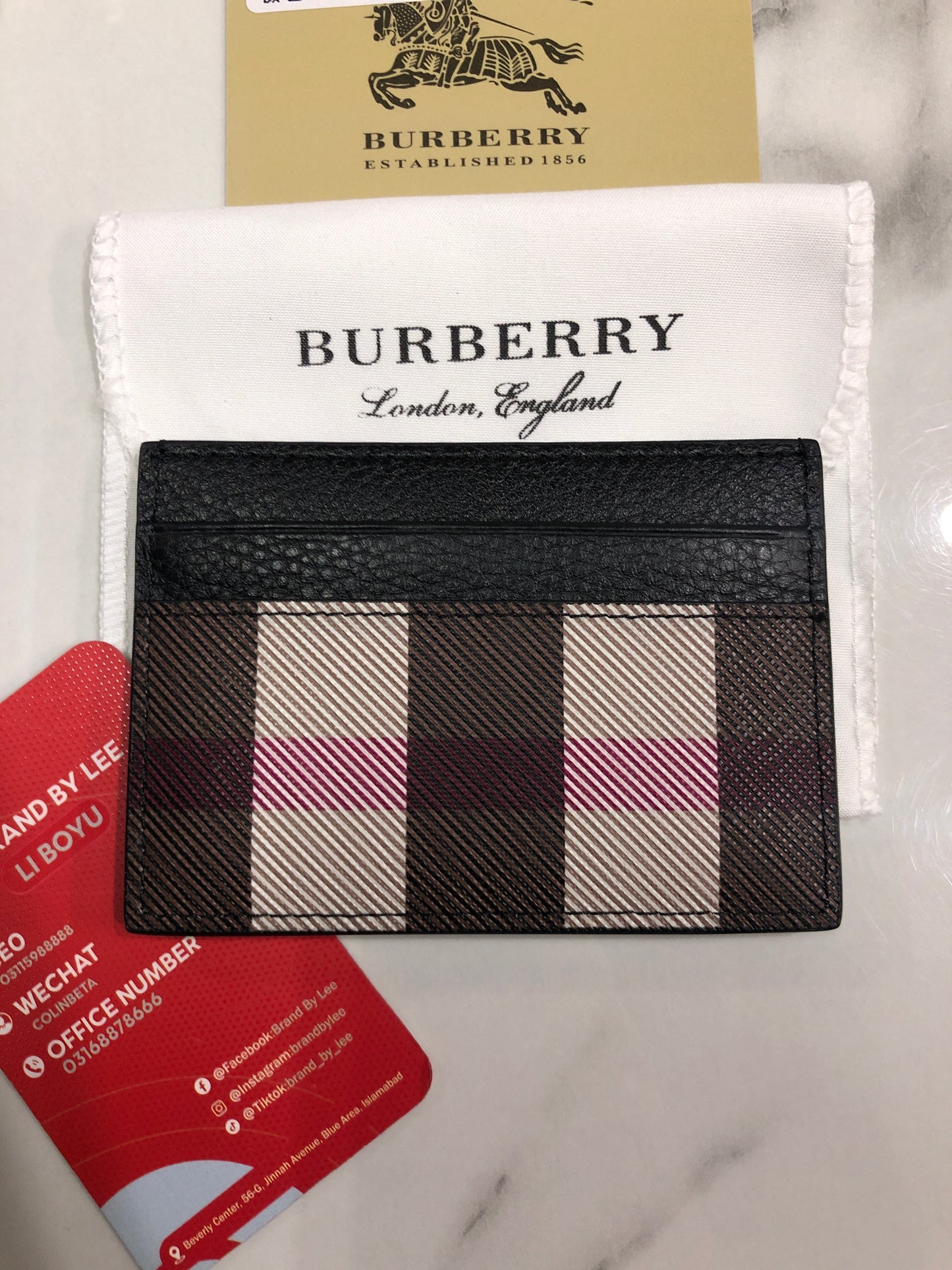Burberry Leather Card Case