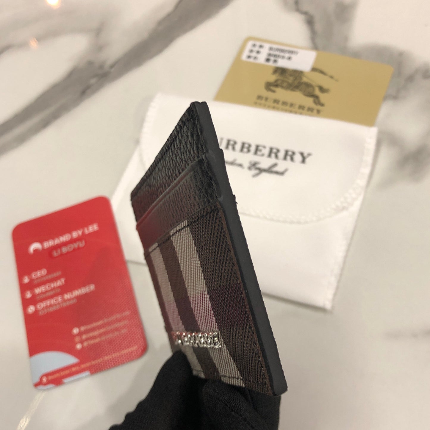 Burberry Leather Card Case