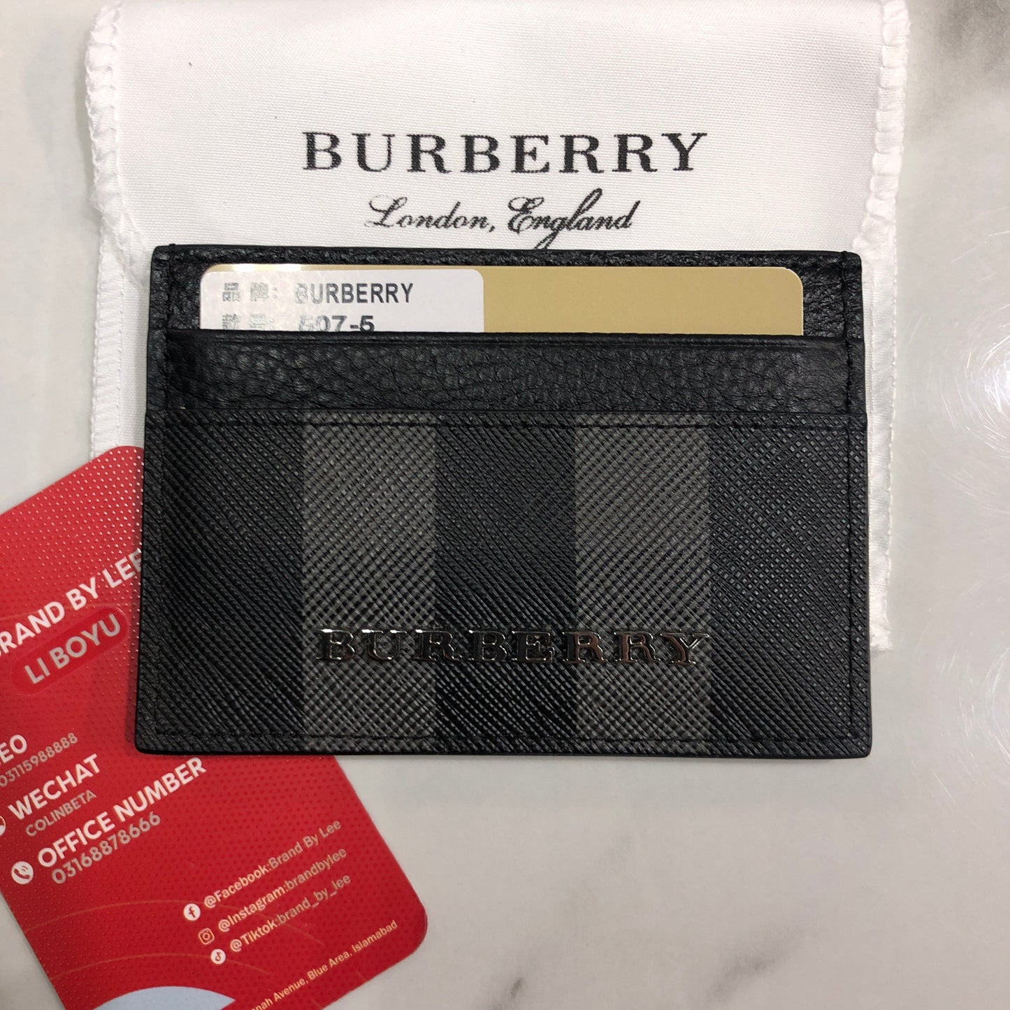 Burberry Leather Card Case