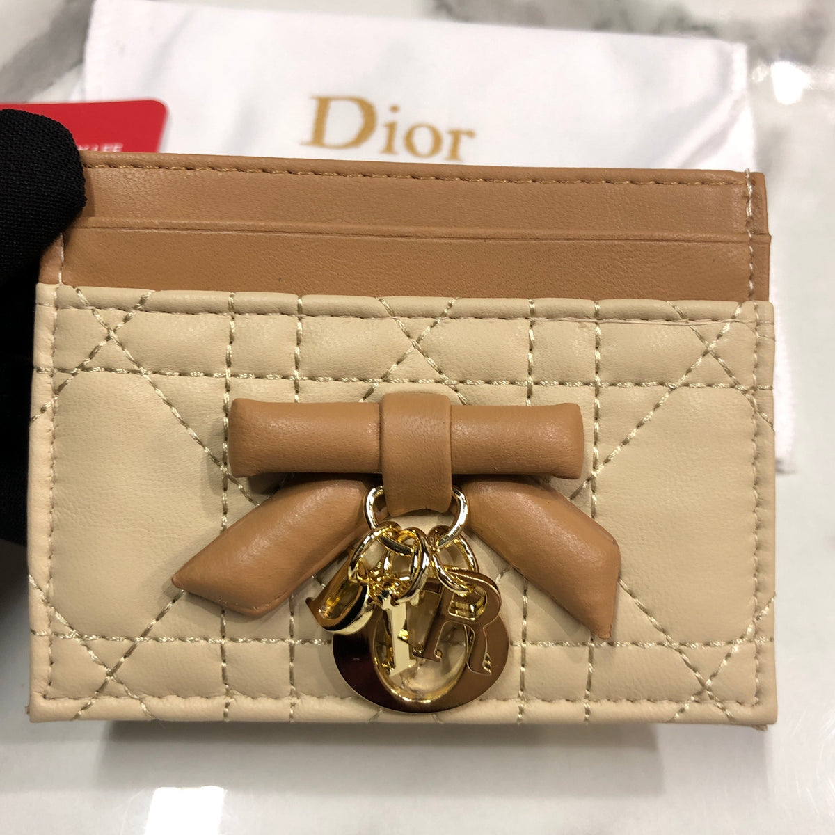Lady Dior Freesia Card Holder