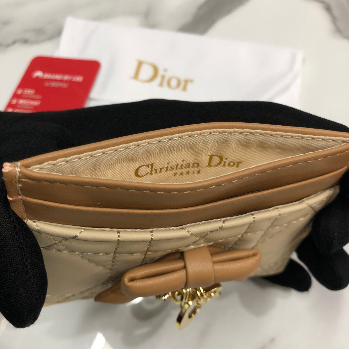 Lady Dior Freesia Card Holder