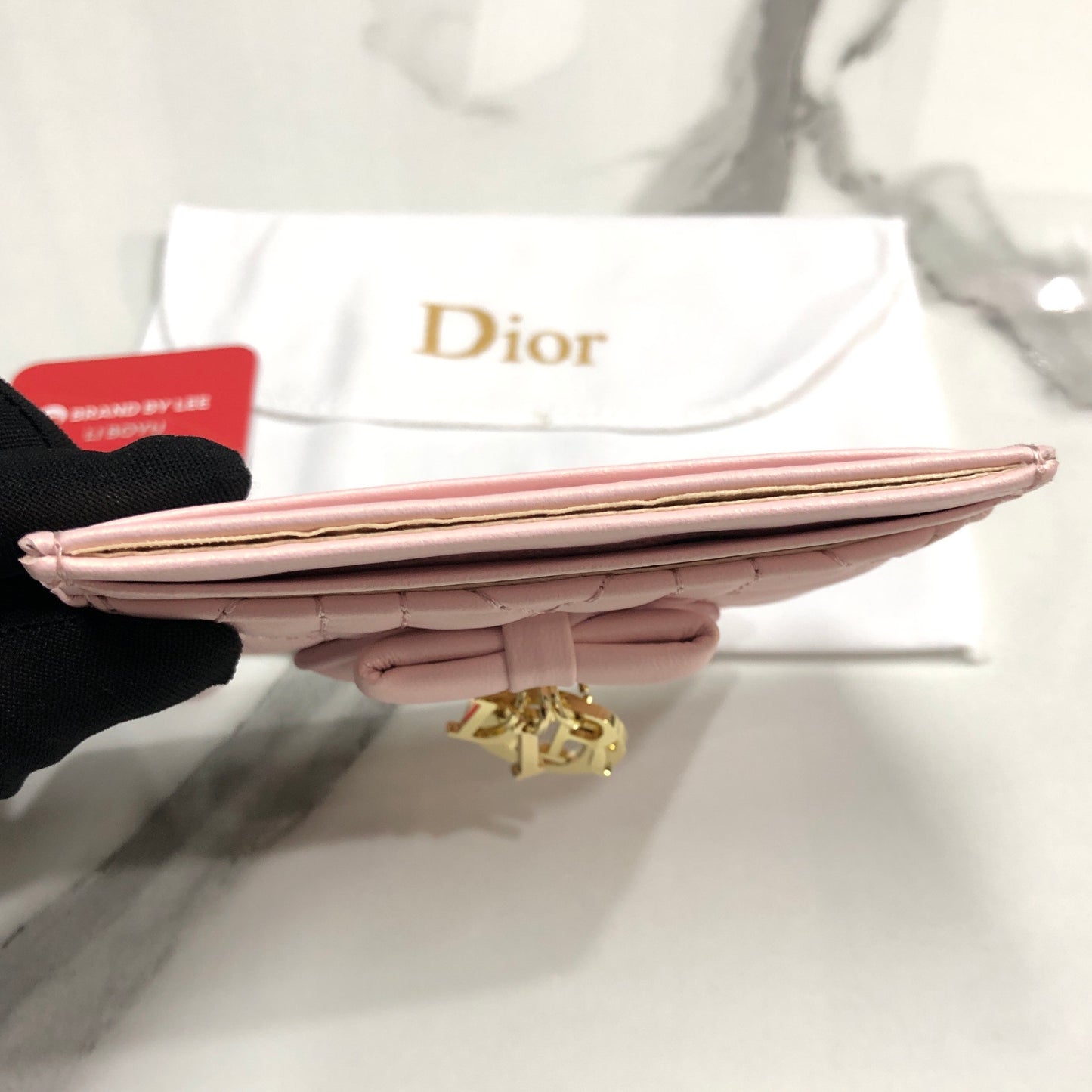 Lady Dior Freesia Card Holder