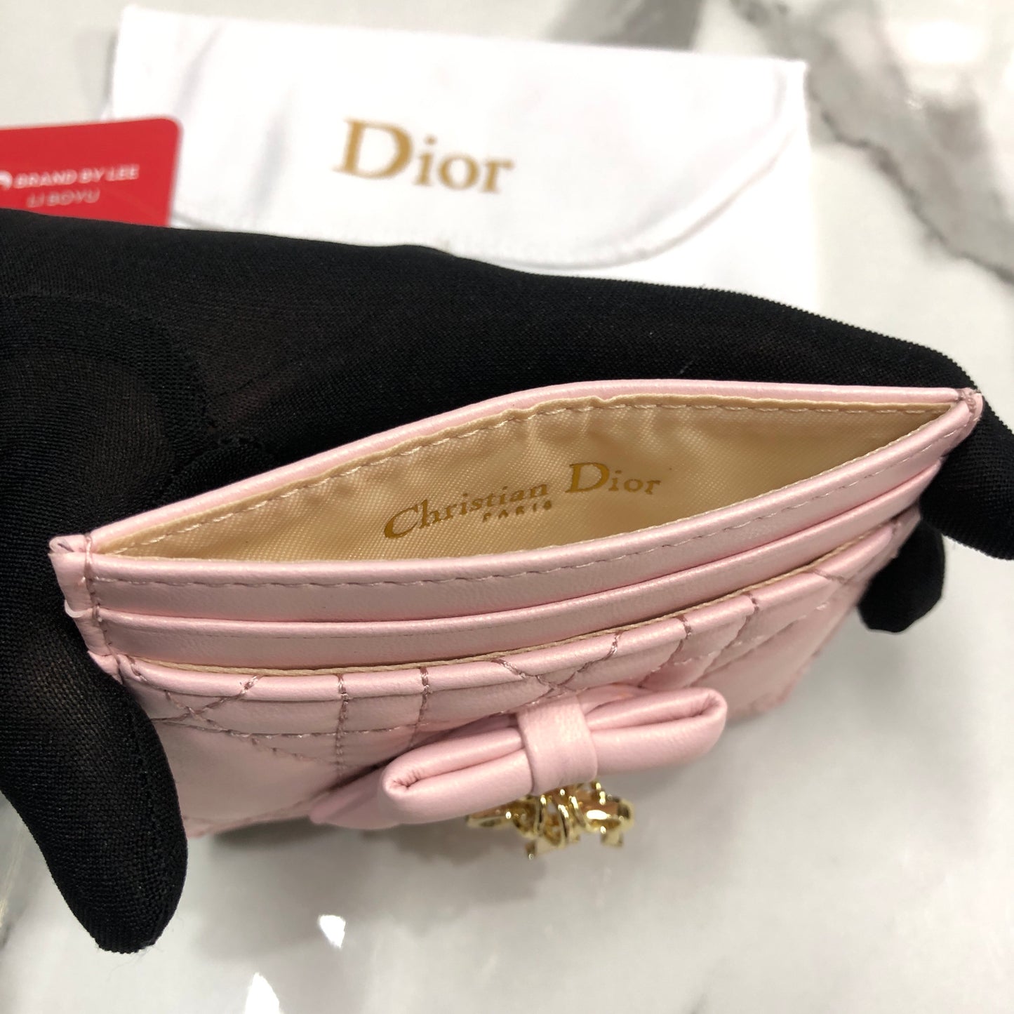 Lady Dior Freesia Card Holder