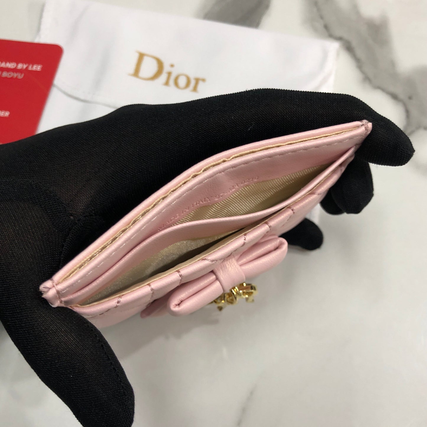 Lady Dior Freesia Card Holder