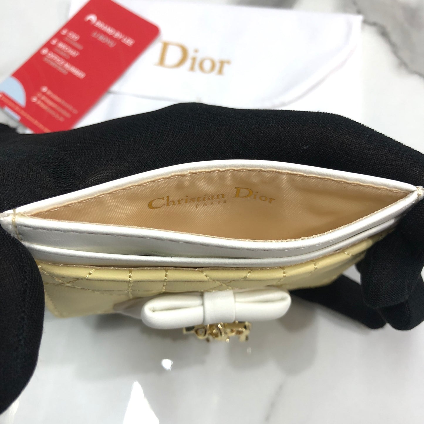Lady Dior Freesia Card Holder