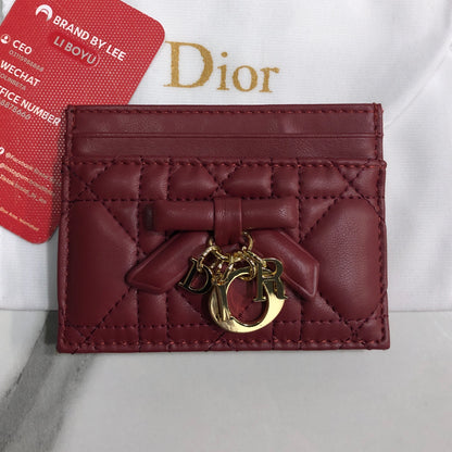 Lady Dior Freesia Card Holder
