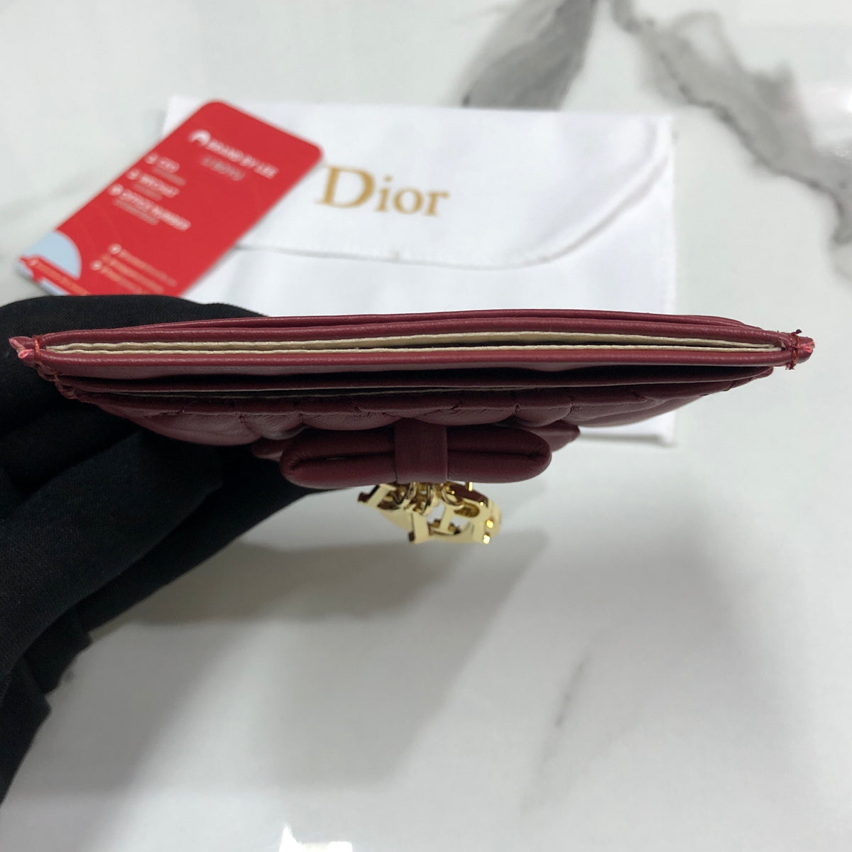 Lady Dior Freesia Card Holder